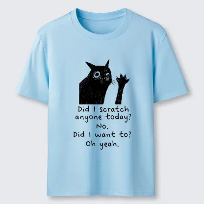 Tokyo-Tiger Black Cat Scratches People Classic T-Shirt
