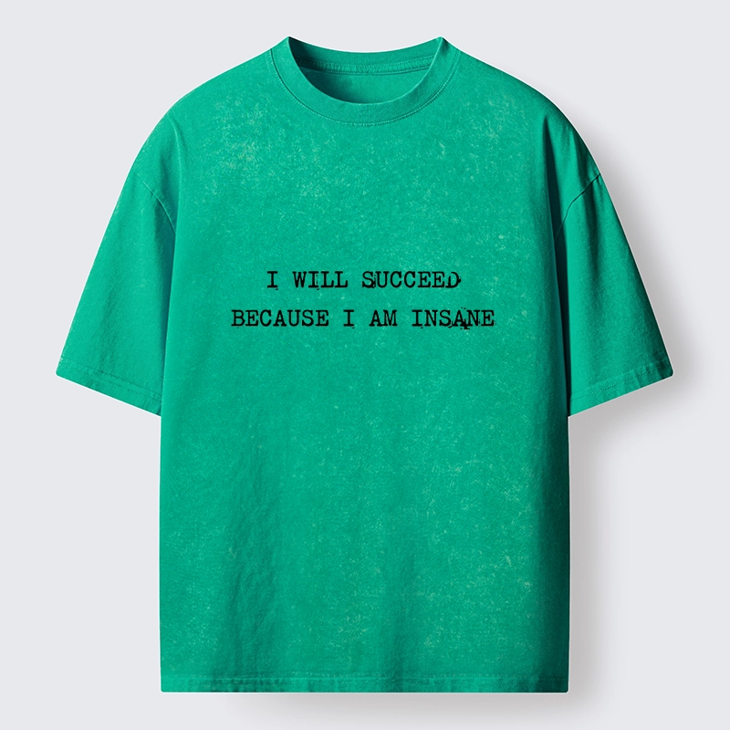 Tokyo-Tiger Crazy Success Mindset Washed T-Shirt