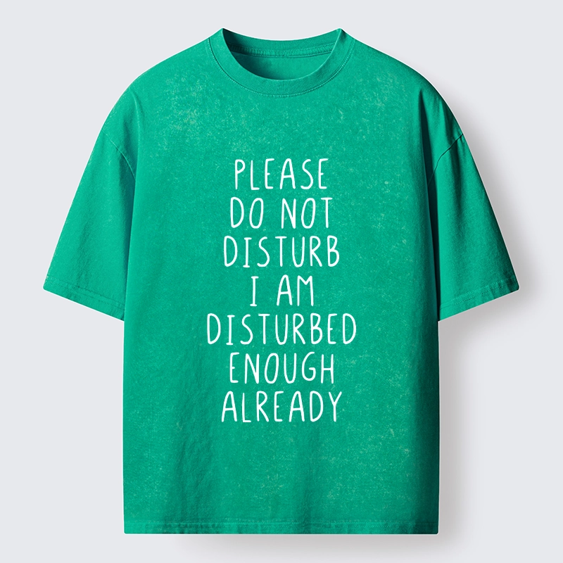 Tokyo-Tiger Leave Me Alone Vibe Washed T-Shirt