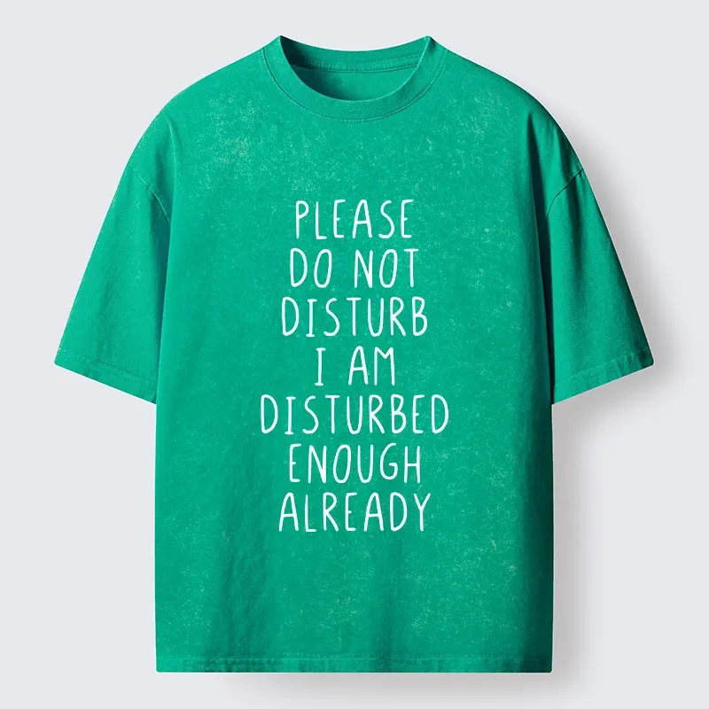 Tokyo-Tiger Leave Me Alone Vibe Washed T-Shirt