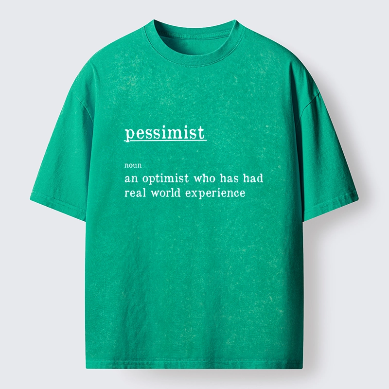 Tokyo-Tiger Real Life Pessimist Meme Washed T-Shirt