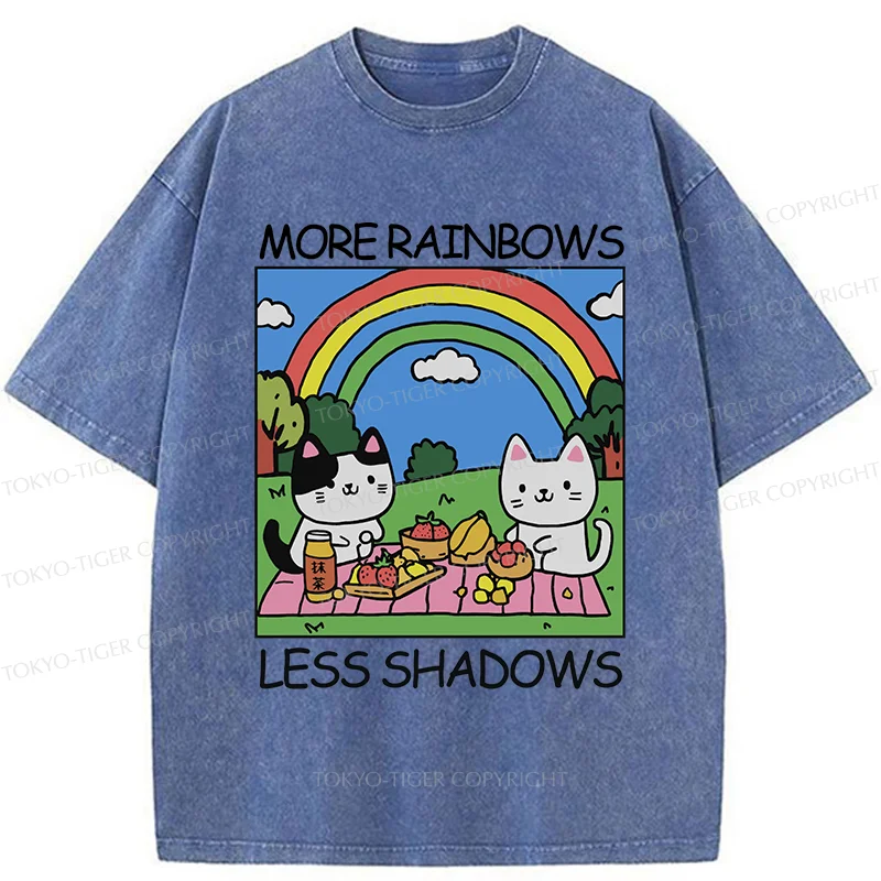 Tokyo-Tiger More Rainbows Less Shadows Washed T-Shirt
