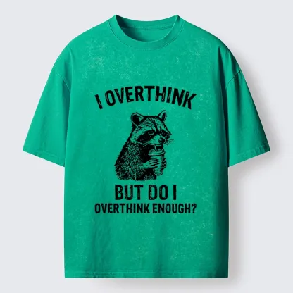 Tokyo-Tiger Constant Overthinking Washed T-Shirt