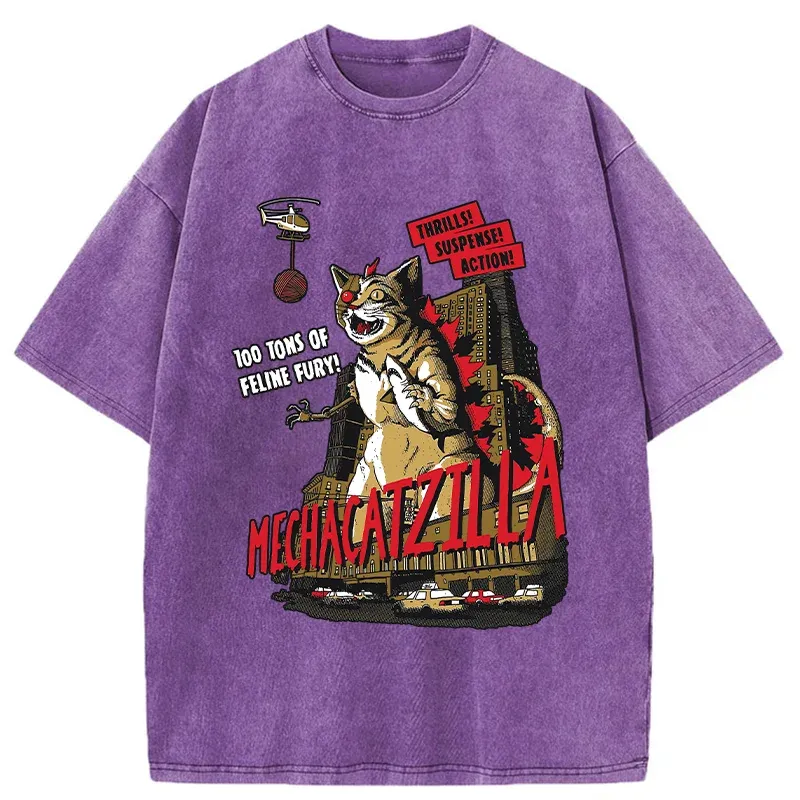 Tokyo-Tiger MechaCatzilla Washed T-Shirt