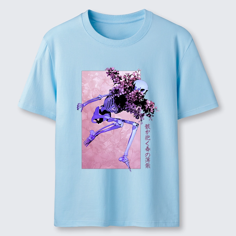 Tokyo-Tiger Dark Floral Bones Classic T-Shirt