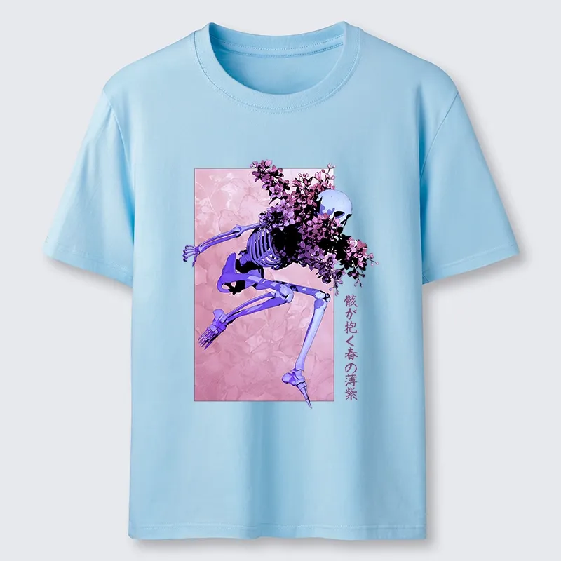 Tokyo-Tiger Dark Floral Bones Classic T-Shirt