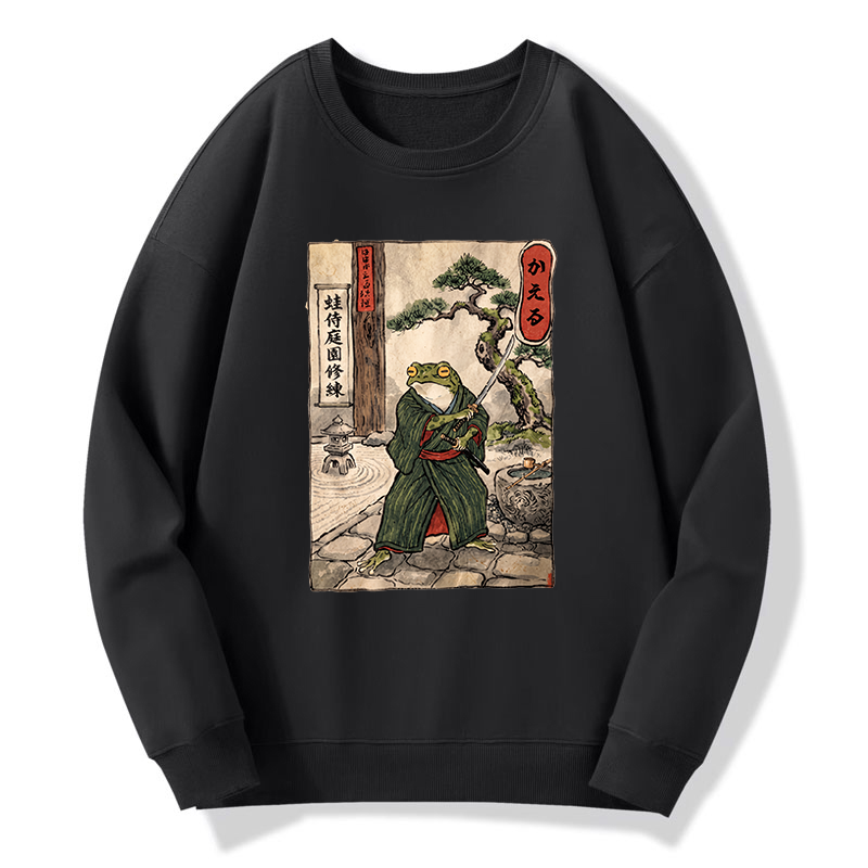 Tokyo-Tiger Samurai Frog Training Classic Sweatshirt