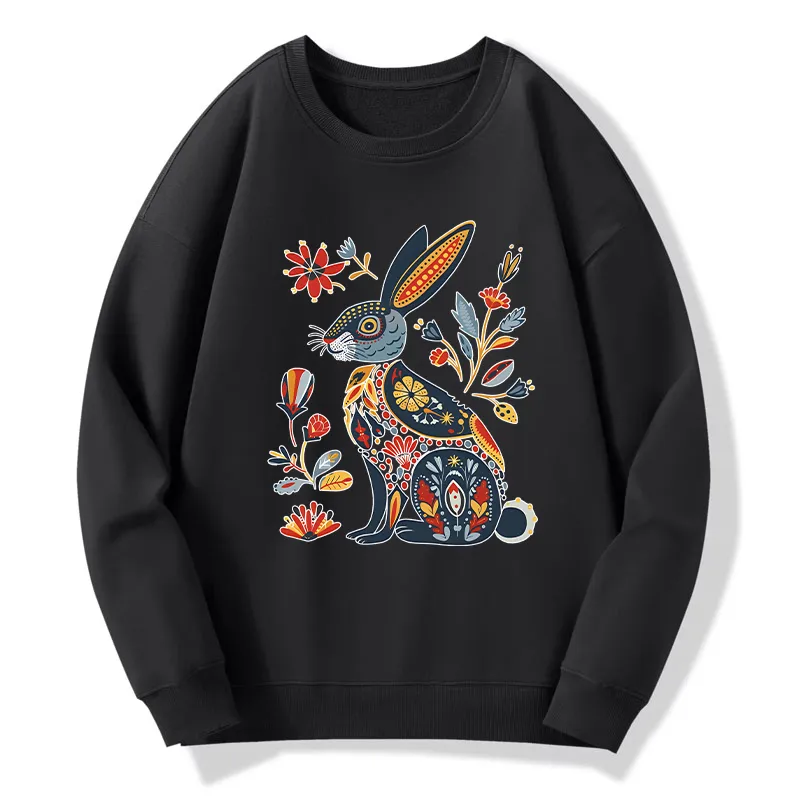 Tokyo-Tiger Folk Hare Bloom Classic Sweatshirt Sale