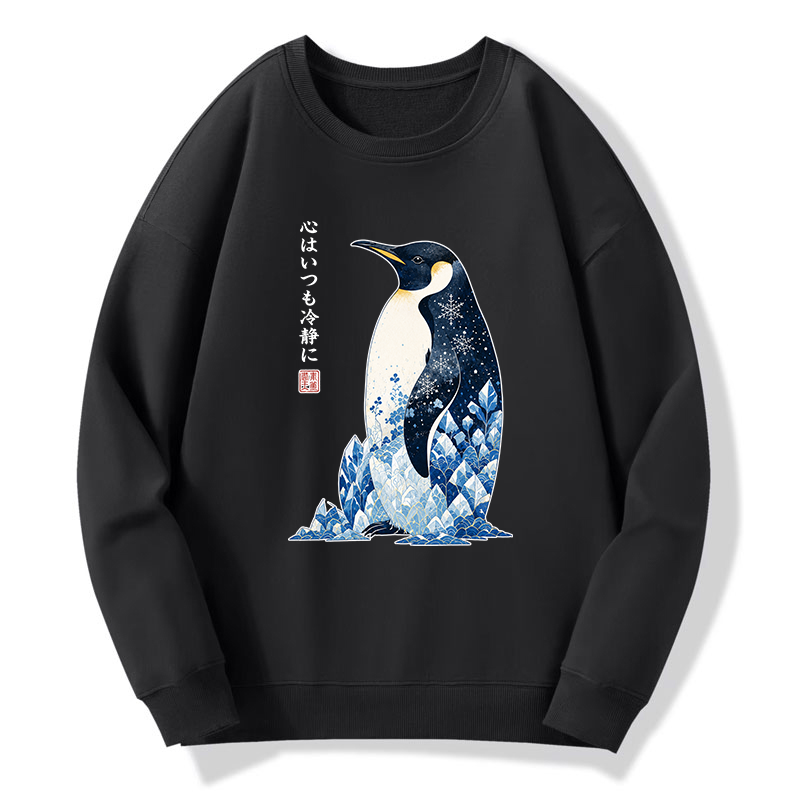 Tokyo-Tiger Keep Calm Penguin Classic Sweatshirt