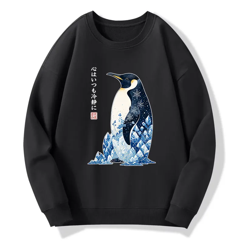Tokyo-Tiger Keep Calm Penguin Classic Sweatshirt