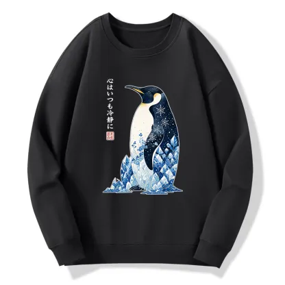 Tokyo-Tiger Keep Calm Penguin Classic Sweatshirt