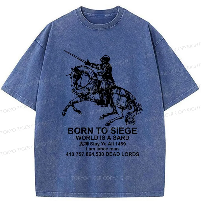 Tokyo-Tiger Born To Siege Washed T-Shirt