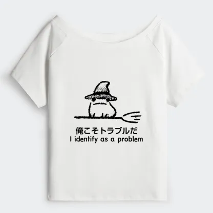 Tokyo-Tiger Mischief Magic Dude Off Shoulder T-Shirt