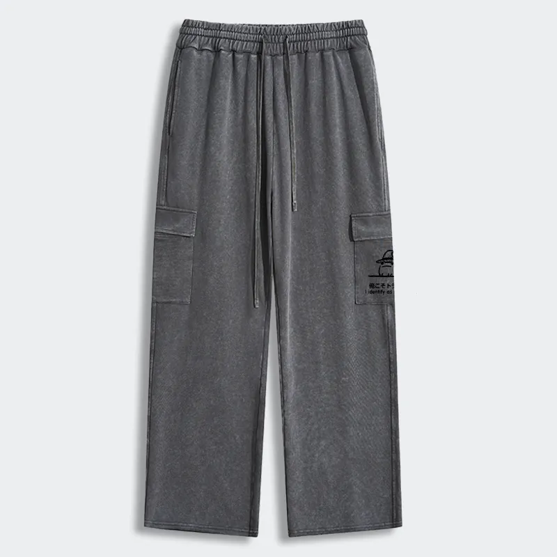Tokyo-Tiger Mischief Magic Dude Washed Utility Sweatpants