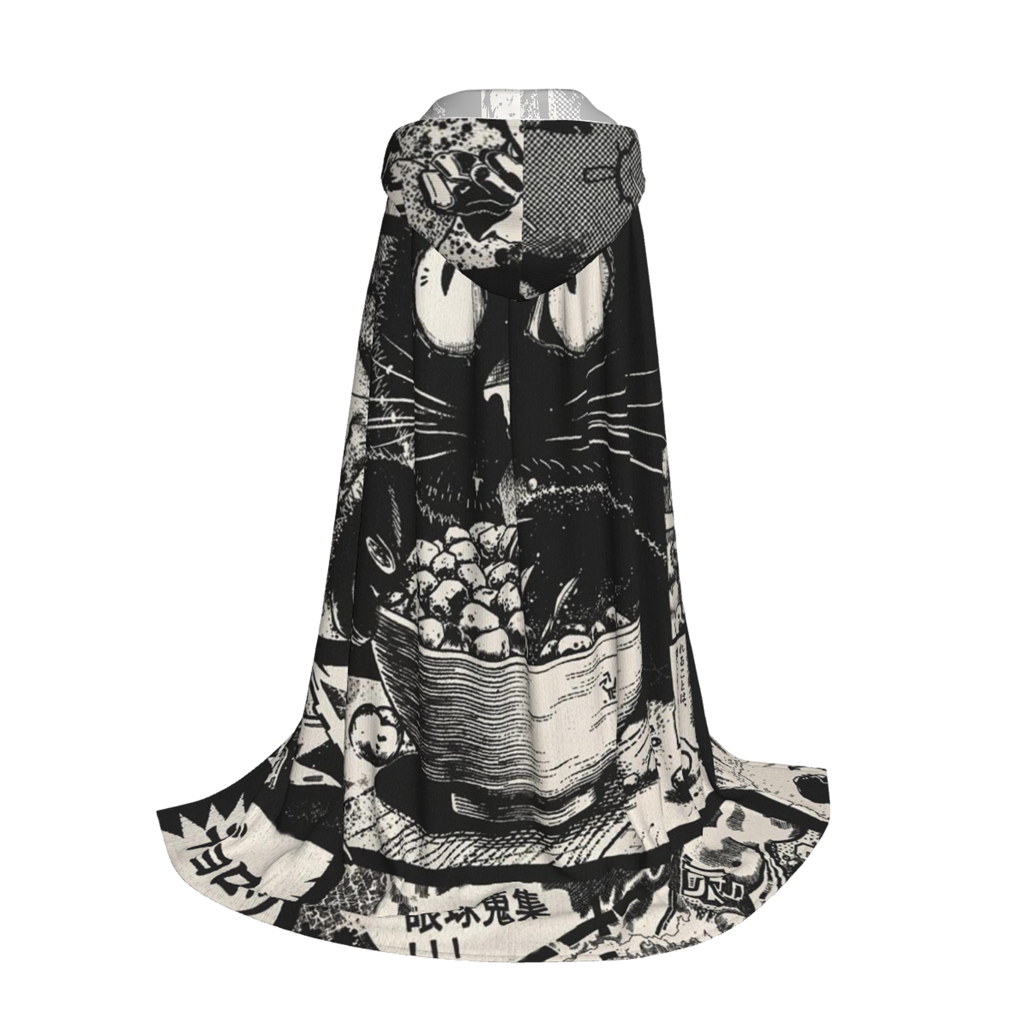 Tokyo-Tiger Cat Collecting Eyeballs Japanese Holiday Cloak