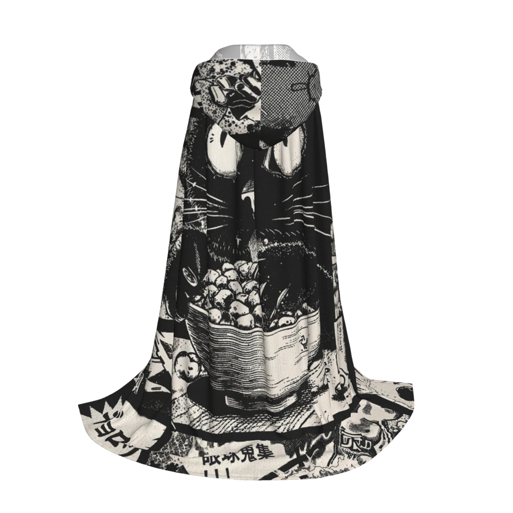 Tokyo-Tiger Cat Collecting Eyeballs Japanese Holiday Cloak