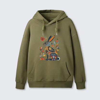 Tokyo-Tiger Folk Hare Bloom Classic Hoodie
