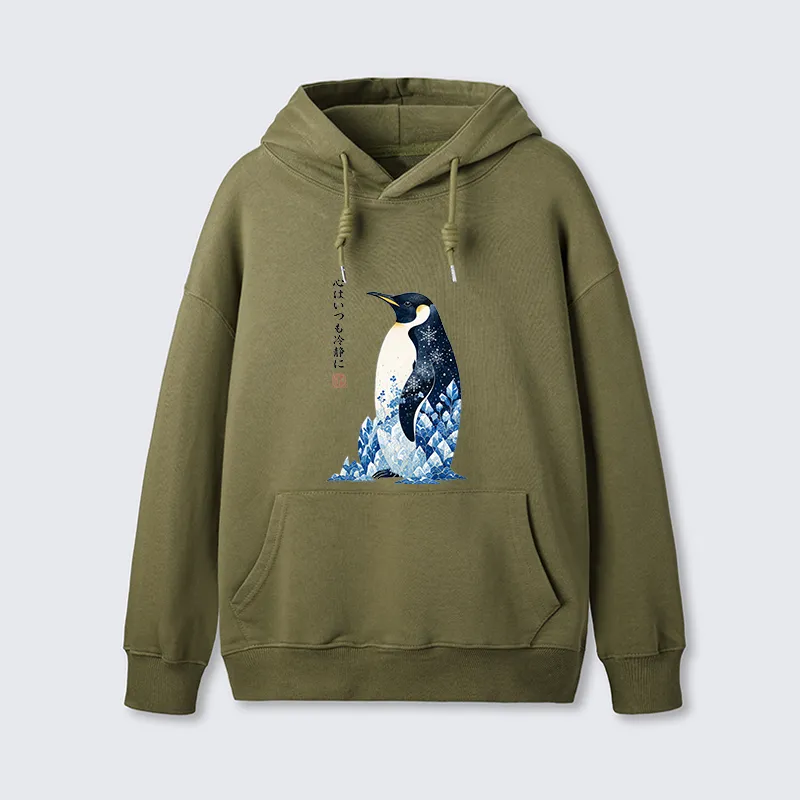 Tokyo-Tiger Keep Calm Penguin Classic Hoodie