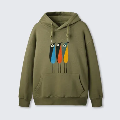 Tokyo-Tiger Bold Shape Birds Classic Hoodie