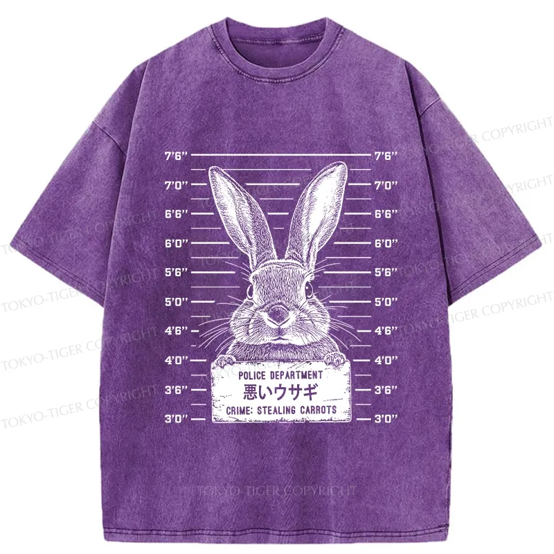 Tokyo-Tiger The Arrested Rabbit Washed T-Shirt