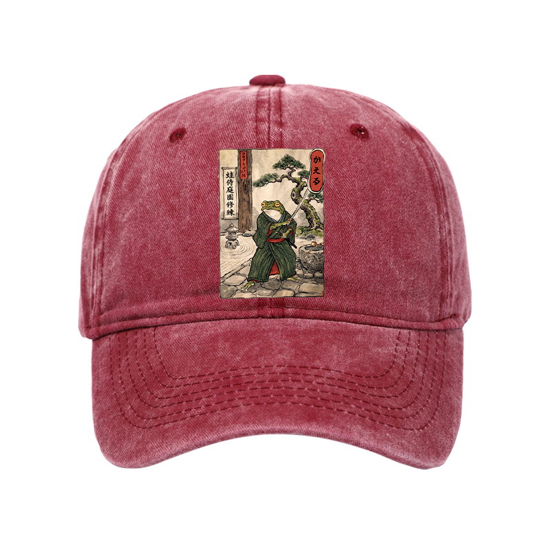 Tokyo-Tiger Samurai Frog Training Washed Cap