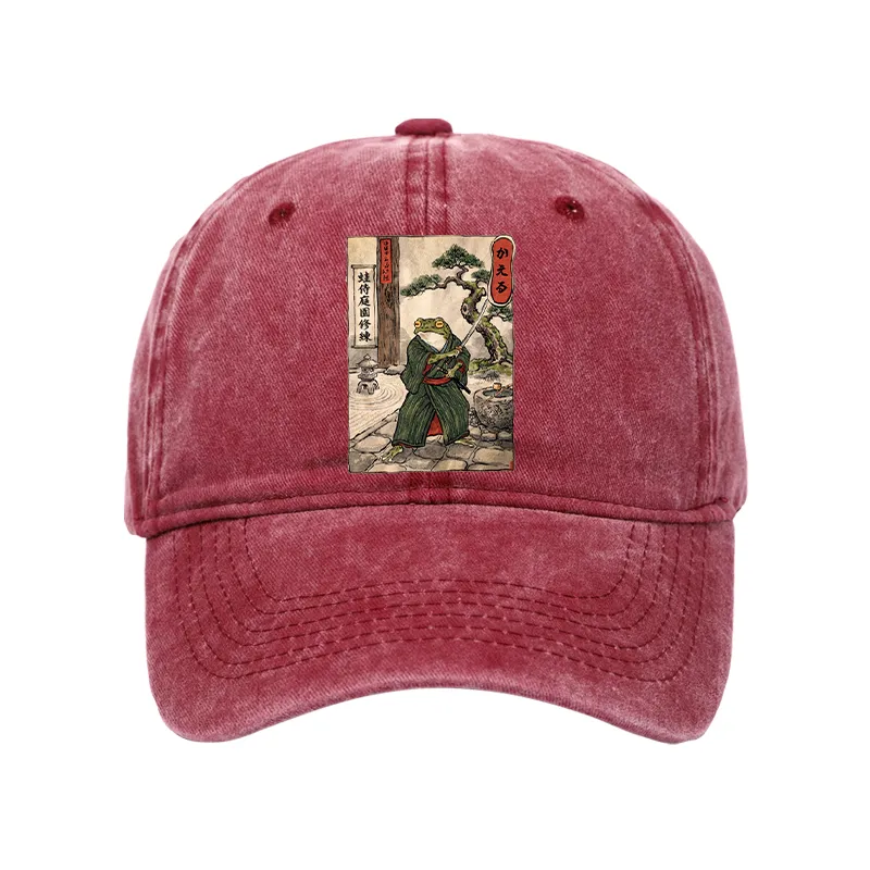 Tokyo-Tiger Samurai Frog Training Washed Cap