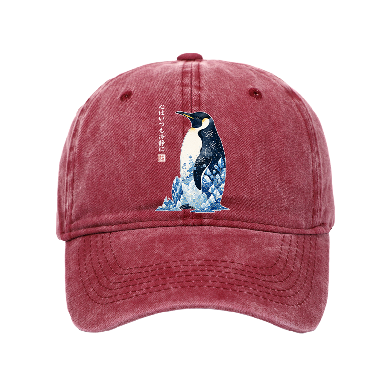 Tokyo-Tiger Keep Calm Penguin Washed Cap