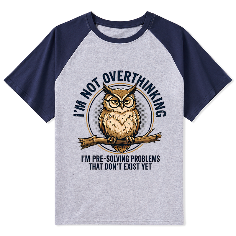 Tokyo-Tiger Overthink Master Owl Raglan T-shirt