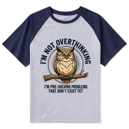 Tokyo-Tiger Overthink Master Owl Raglan T-shirt