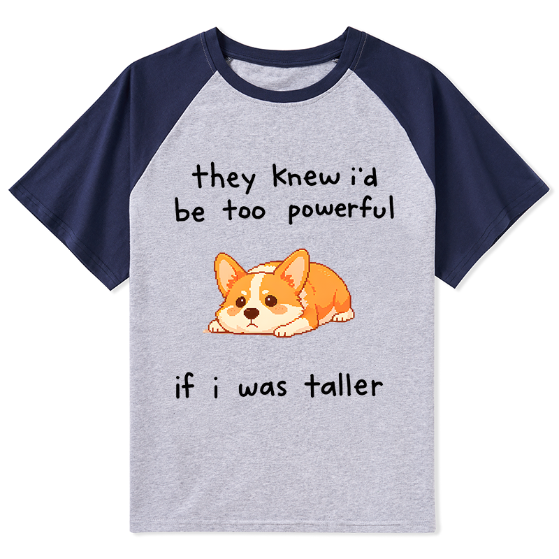 Tokyo-Tiger Funny Short Dog Joke Raglan T-shirt
