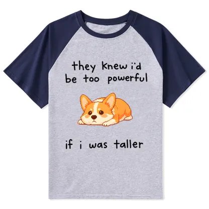 Tokyo-Tiger Funny Short Dog Joke Raglan T-shirt