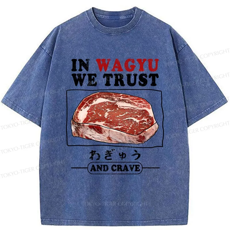 Tokyo-Tiger In Wagyu We Trust Washed T-Shirt