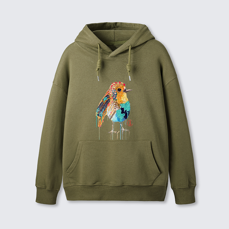 Tokyo-Tiger Sparkly Wild Bird Classic Hoodie