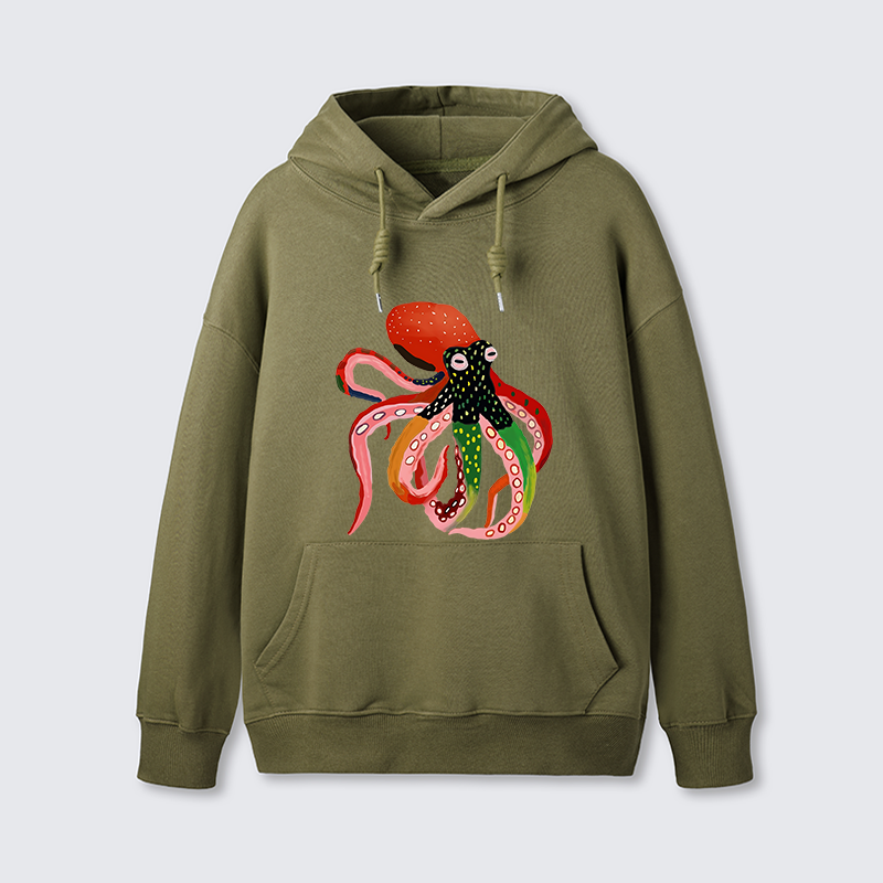 Tokyo-Tiger Colorful Octopus Art Classic Hoodie