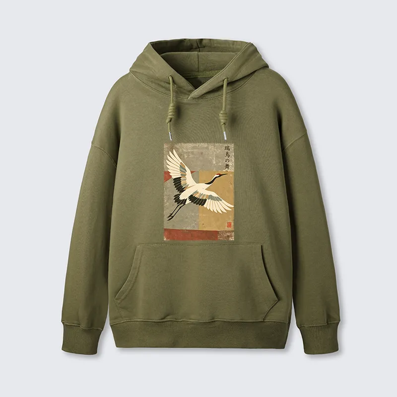 Tokyo-Tiger Crane Spirit Classic Hoodie