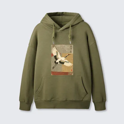 Tokyo-Tiger Crane Spirit Classic Hoodie