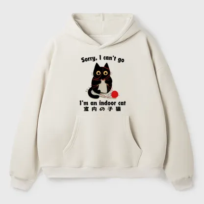 Tokyo-Tiger Indoor Cat Meme Adult Fleece Hoodie