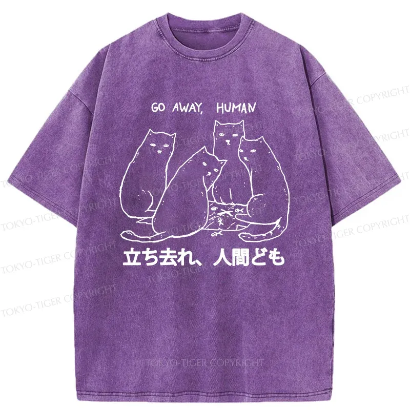 Tokyo-Tiger Cat That Curses Humans Washed T-Shirt