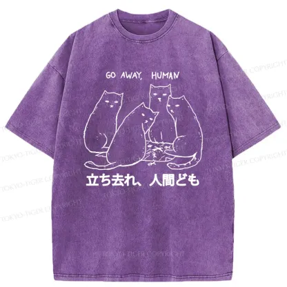 Tokyo-Tiger Cat That Curses Humans Washed T-Shirt