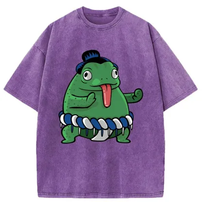 Tokyo-Tiger Sumo Frog Washed T-Shirt