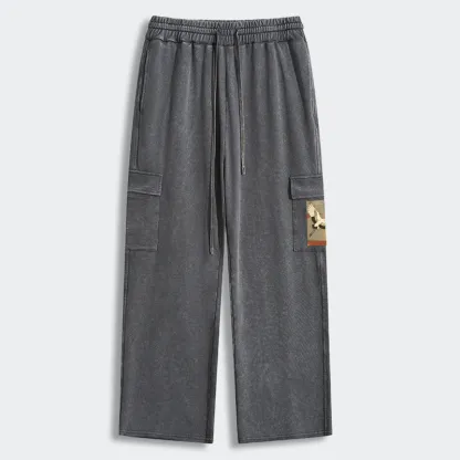 Tokyo-Tiger Crane Spirit Washed Utility Sweatpants