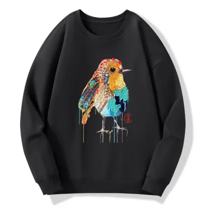 Tokyo-Tiger Sparkly Wild Bird Classic Sweatshirt