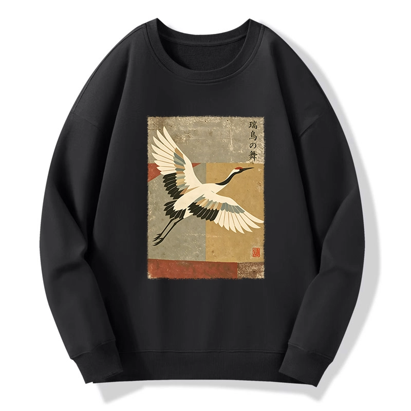 Tokyo-Tiger Crane Spirit Classic Sweatshirt