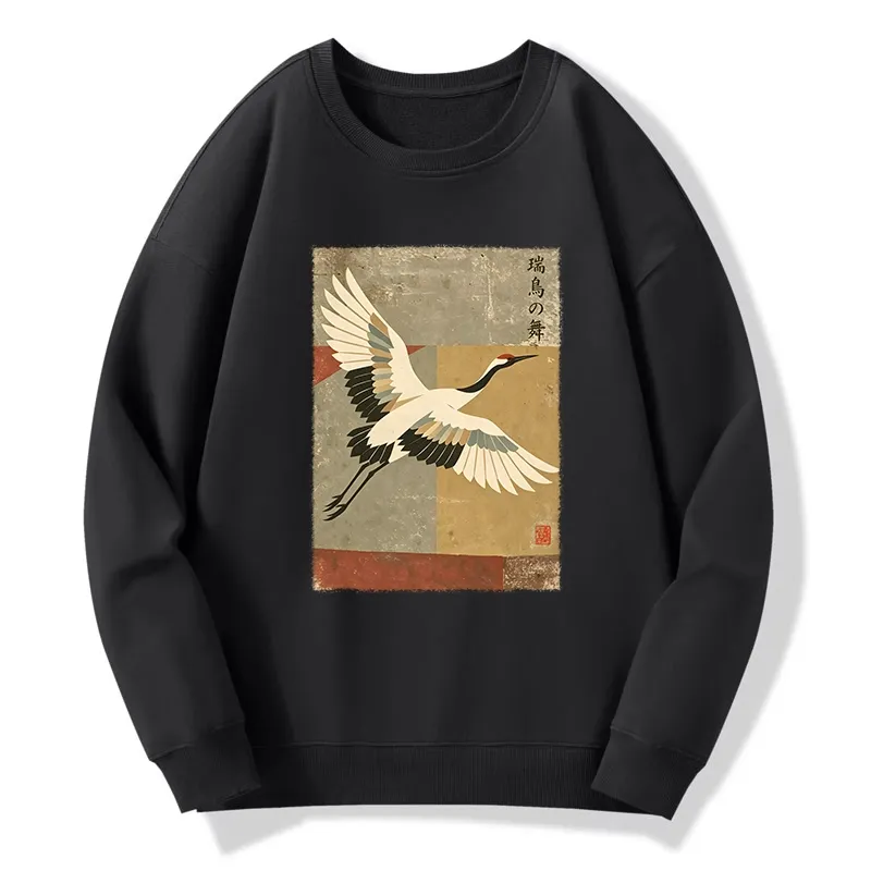Tokyo-Tiger Crane Spirit Classic Sweatshirt