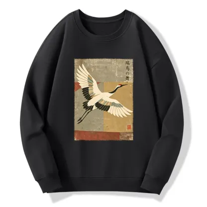 Tokyo-Tiger Crane Spirit Classic Sweatshirt