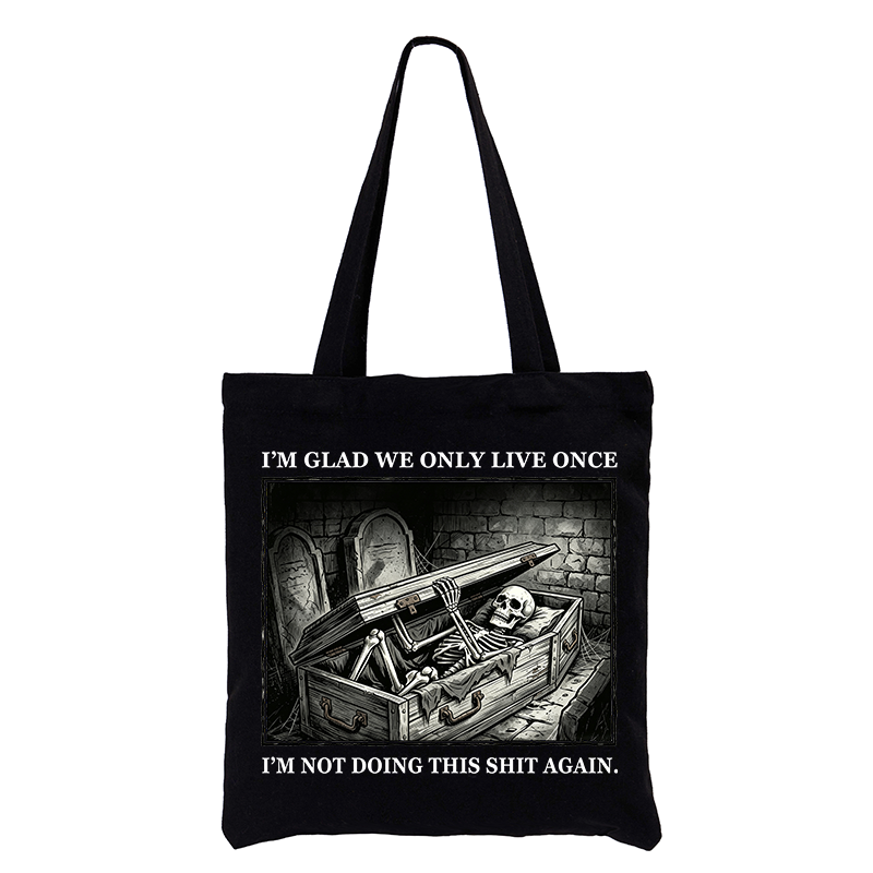 Tokyo-Tiger Funny Coffin Skull Meme Tote Bag