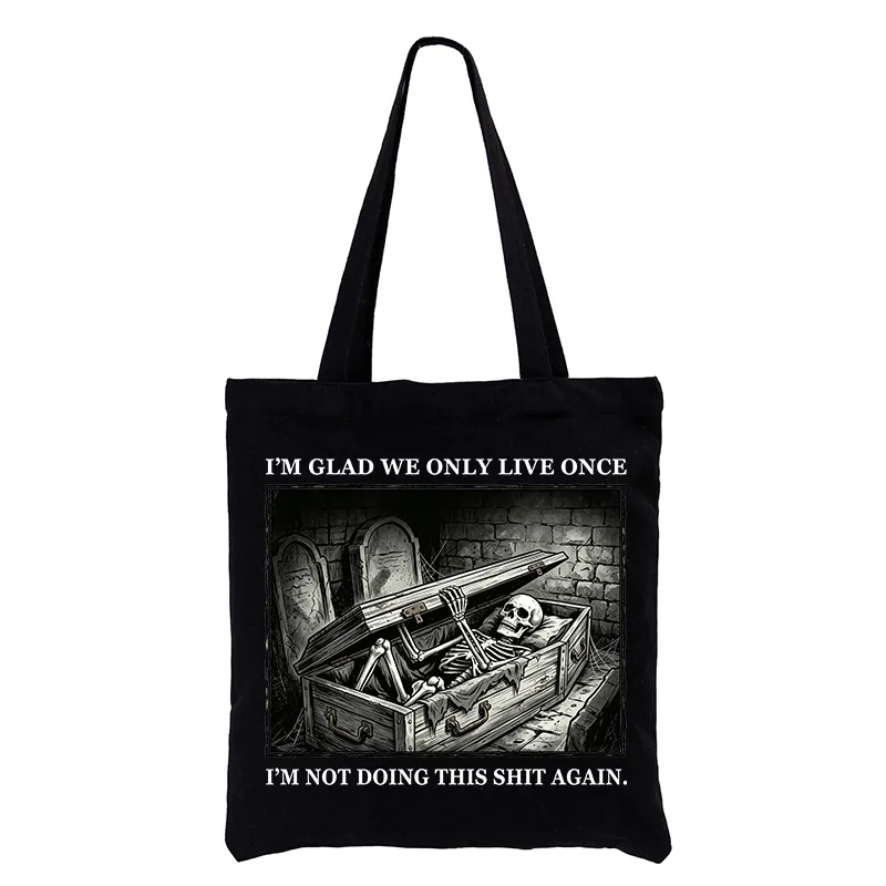 Tokyo-Tiger Funny Coffin Skull Meme Tote Bag