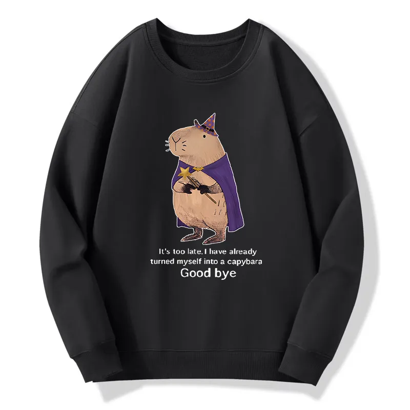Tokyo-Tiger Funny Wizard Capybara Classic Sweatshirt