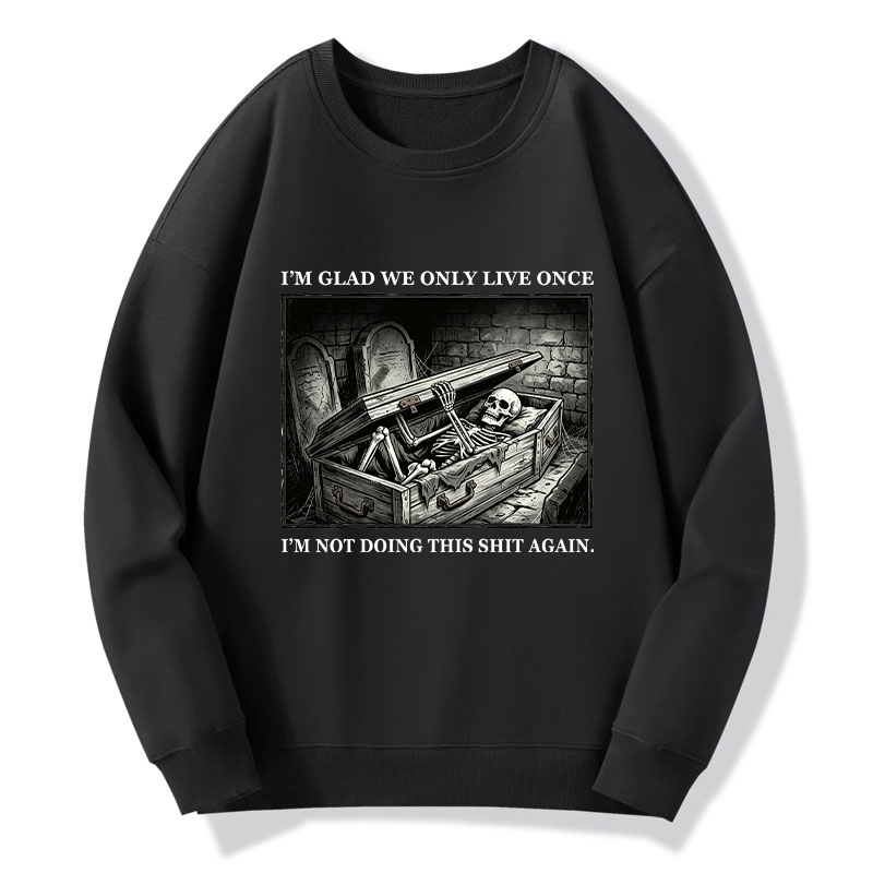 Tokyo-Tiger Funny Coffin Skull Meme Classic Sweatshirt