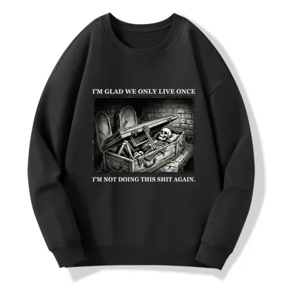 Tokyo-Tiger Funny Coffin Skull Meme Classic Sweatshirt